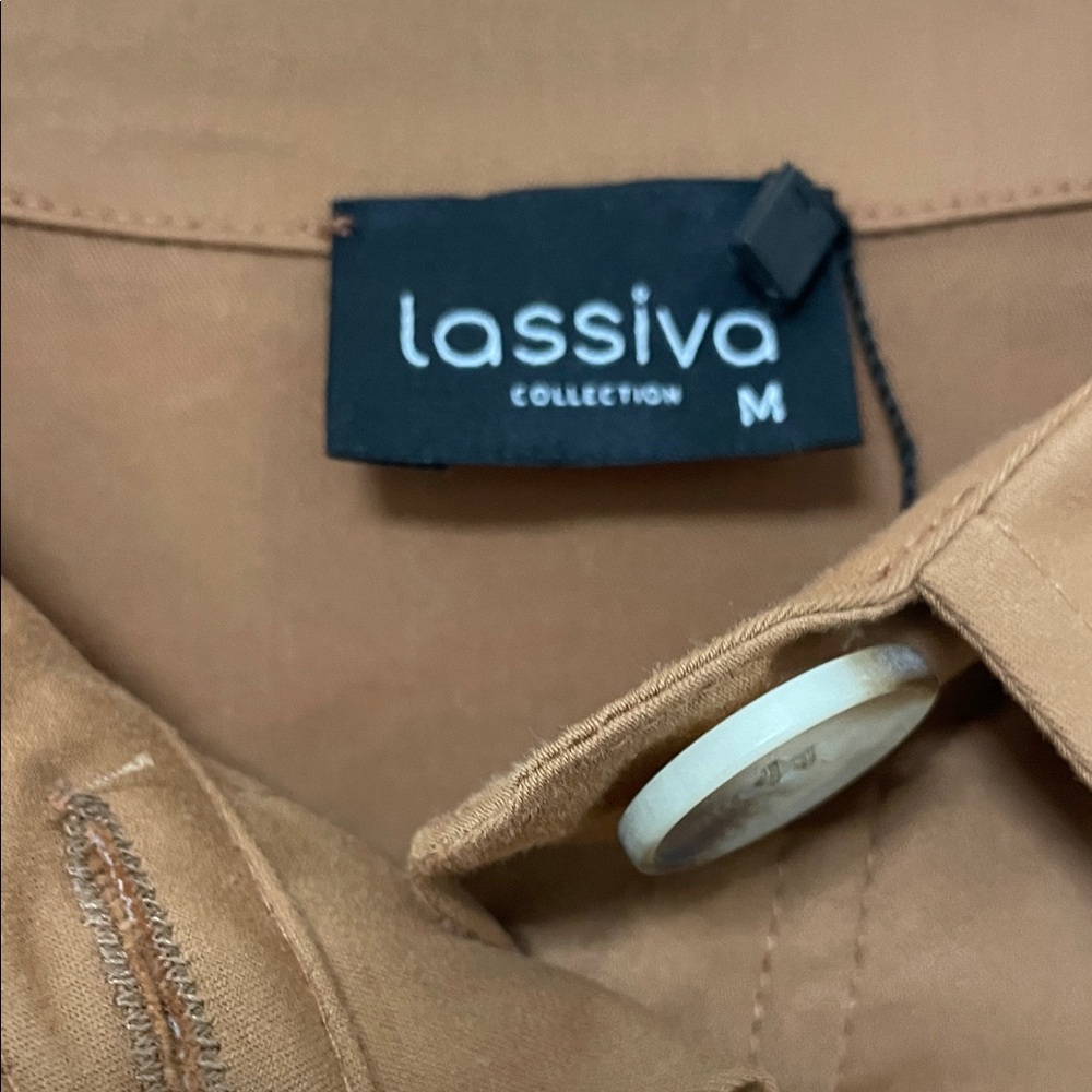 Lassiva Brown Long Shirt Jacket - Picture 4 of 6